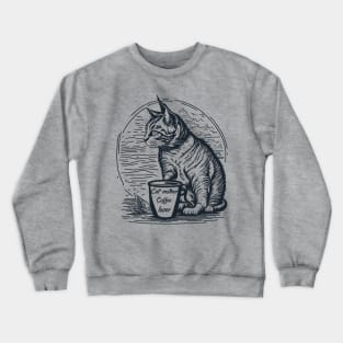 Cat mother coffee lover Crewneck Sweatshirt